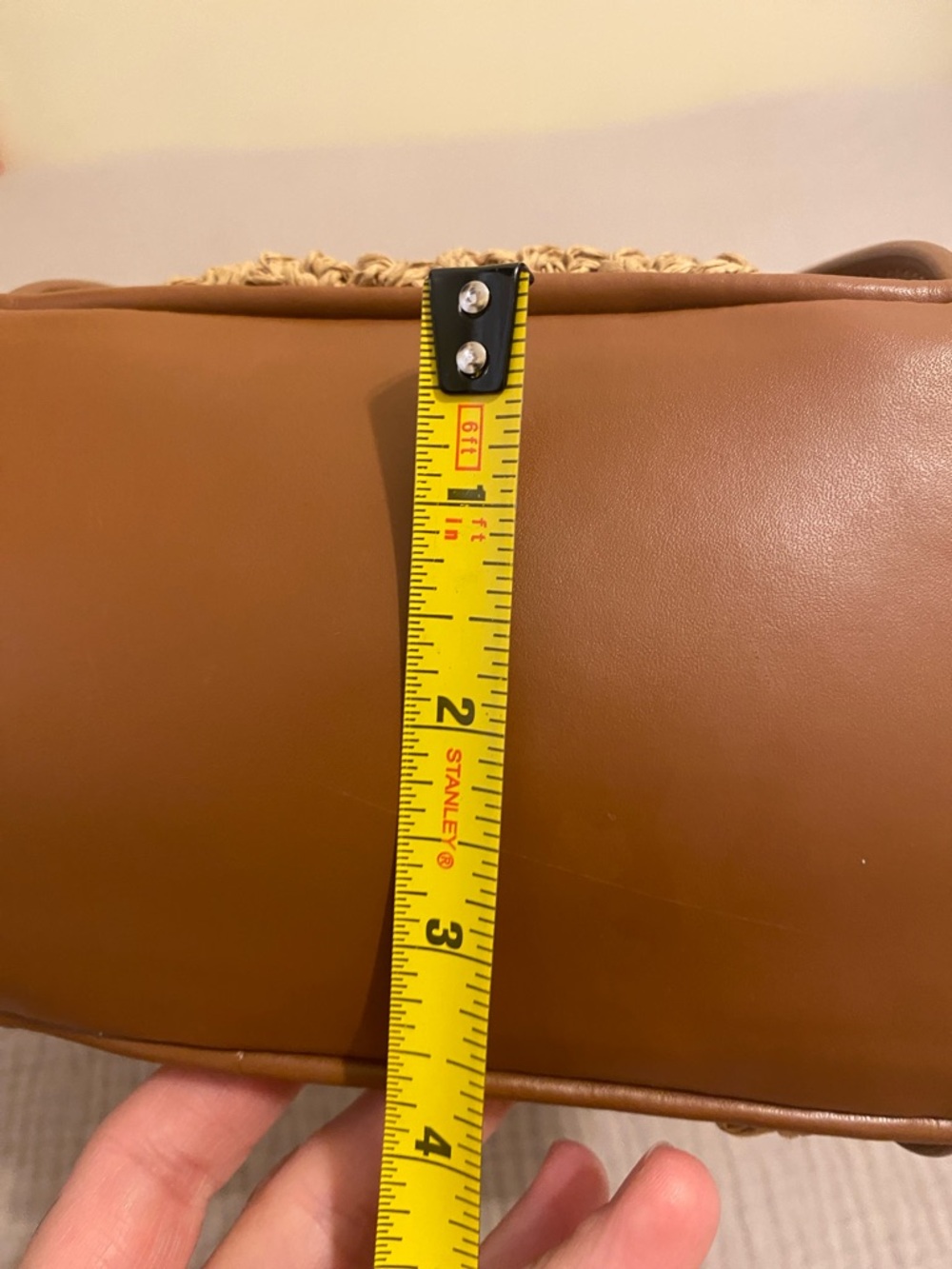 BODEN Woven Straw and Leather Tote Bag in Tan - Picture 11 of 14